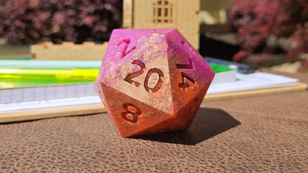 Rusted Old World 60mm Squishy D20 Dice